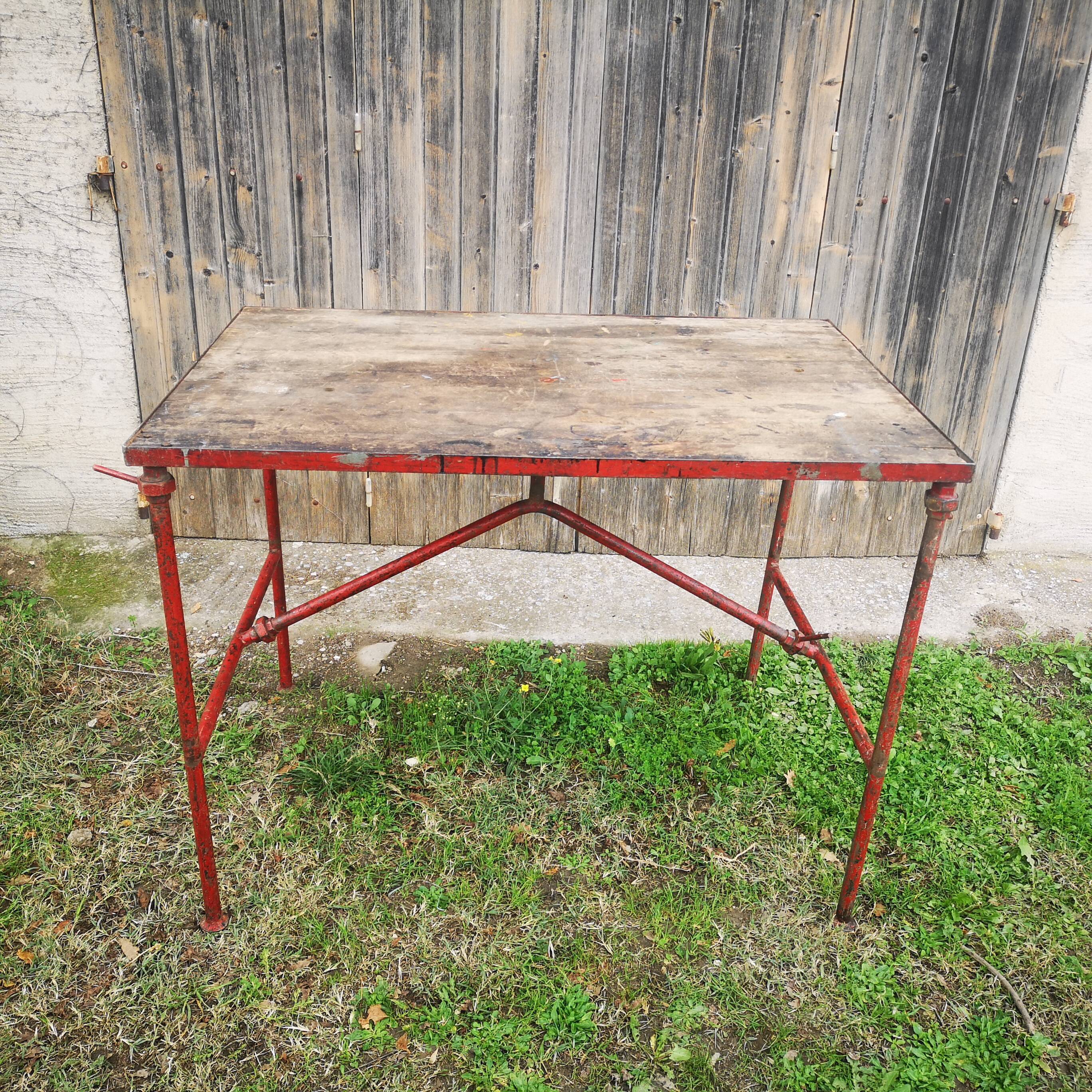 Old plumber workbench