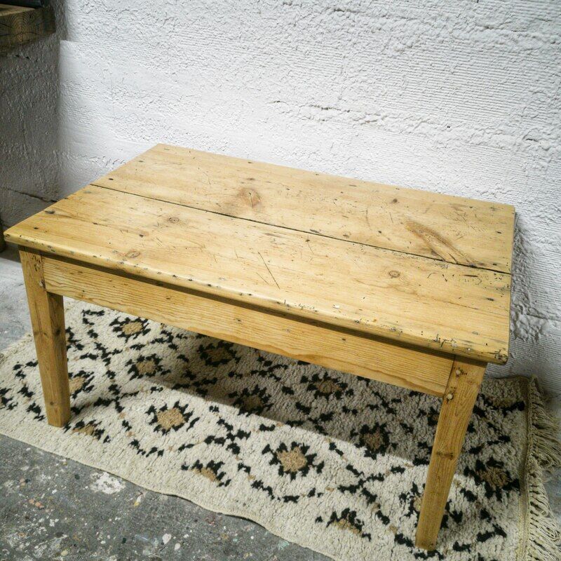 Table basse bois ancien