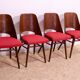 Chaises de salle à manger vintage par Radomír Hofman, années 1960, ensemble de 4