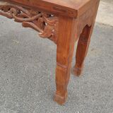 Solid teak console