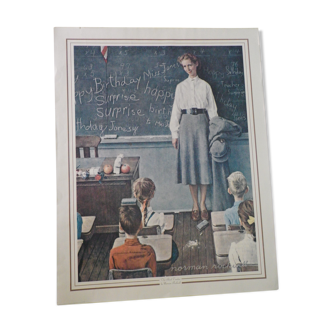 Norman Rockwell "The Schoolmissard" - U.S.A. - 1978