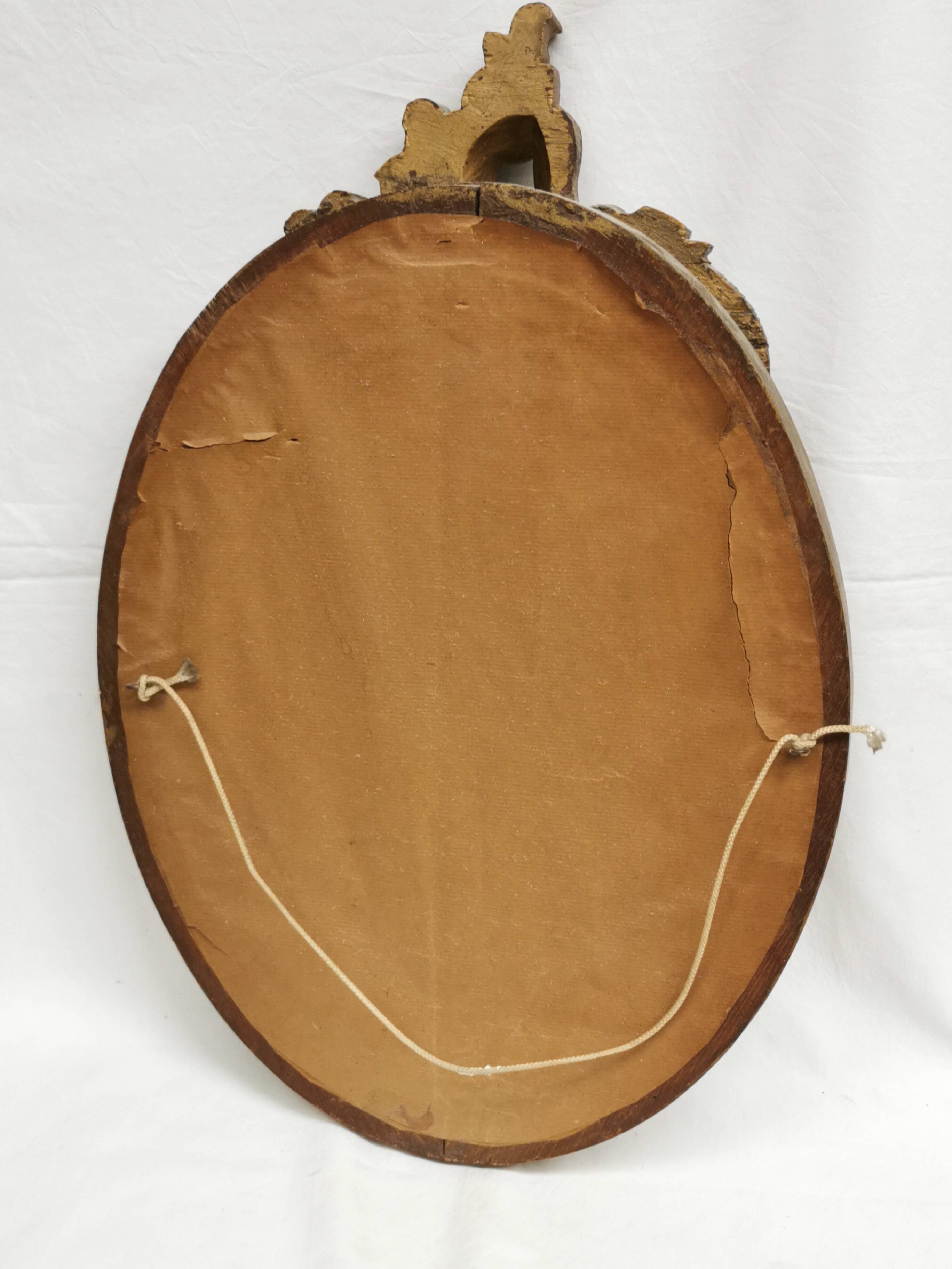 old Louis XV style gilded wood mirror, rococo