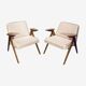 Paire de fauteuils vintage Bunny de J. Chierowski 1960