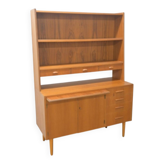 Vintage Scandinavian teak library secretary from Denmark 1960.