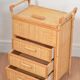 Small rattan chest of drawers