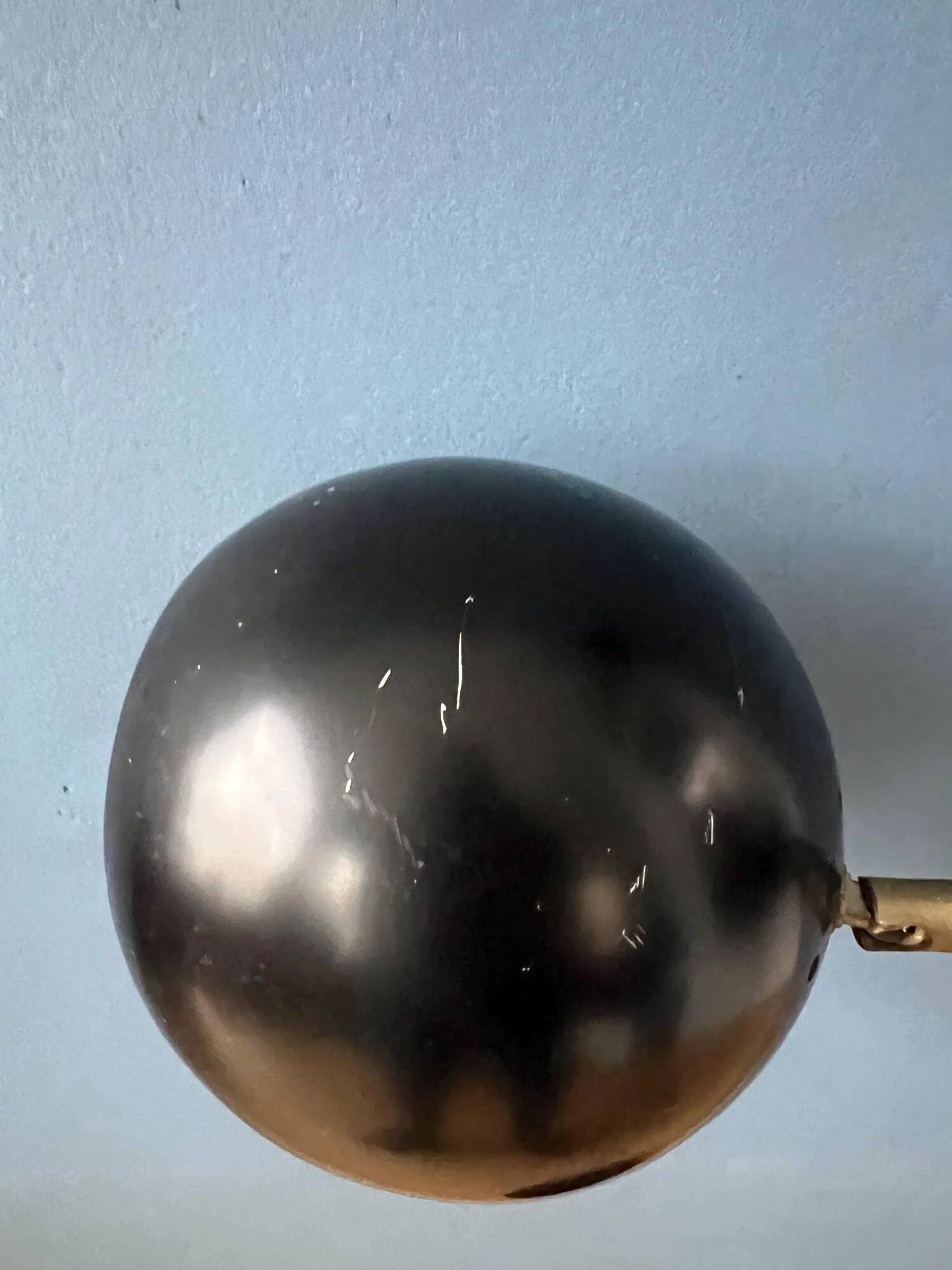 Lampadaire vintage en forme d'œil noir du milieu du siècle