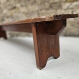 solid pine bench nursery school 1970 vintage