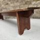 solid pine bench nursery school 1970 vintage