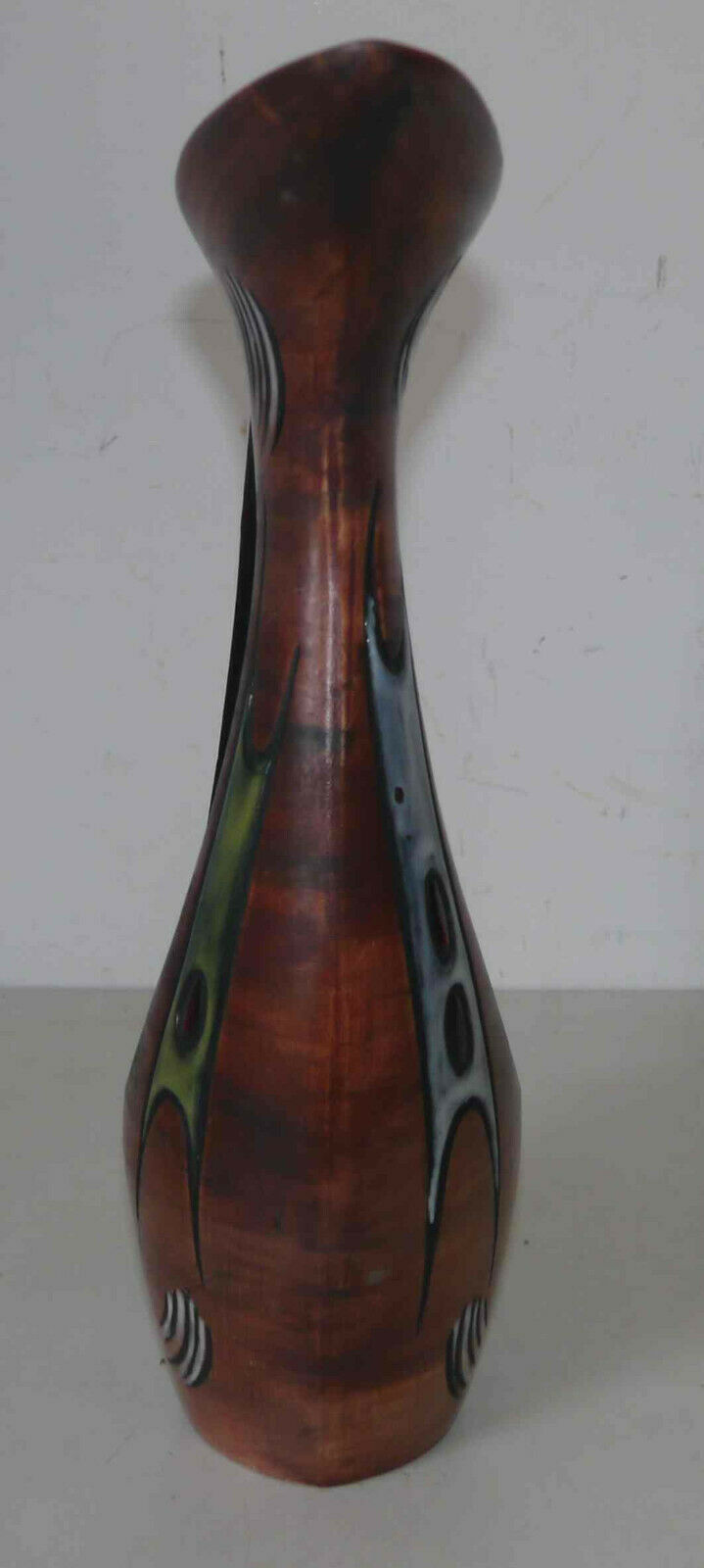 Pitcher carafe broc zoomorphic enamelled ceramic