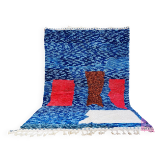 Handmade Moroccan rug pure wool 3x2 m