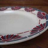 Ancien plat ovale en faïence "Horizon" St Amand