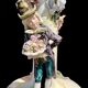 Paire de vases en barbotine
