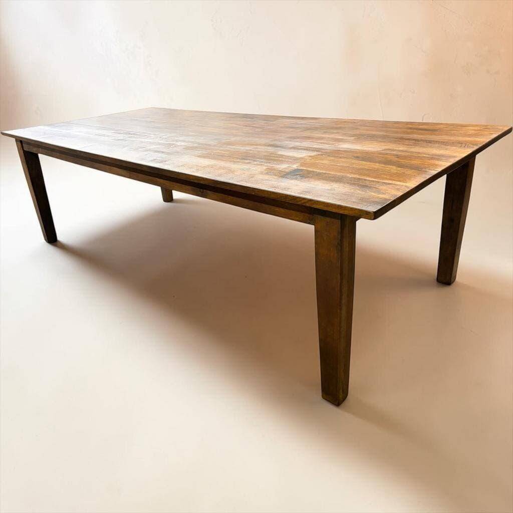 XL vintage dining table in solid wood