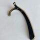 Brass wall coat hooks from Herta Baller, set of 5