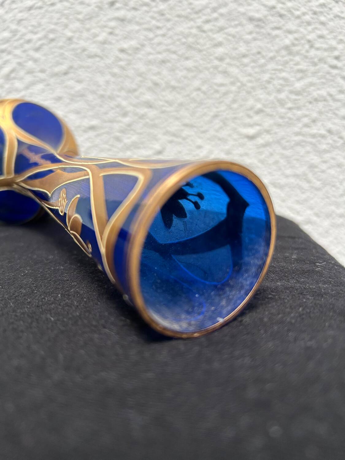 Théodore Legras - Art Nouveau Blue Gilded and Enameled Vase