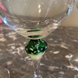 3 ball stemmed glasses