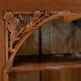 Blond Mahogany Bookcase, Art Nouveau – Early 20th Century