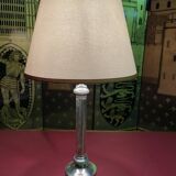 Table lamp Empire style chrome metal 1970