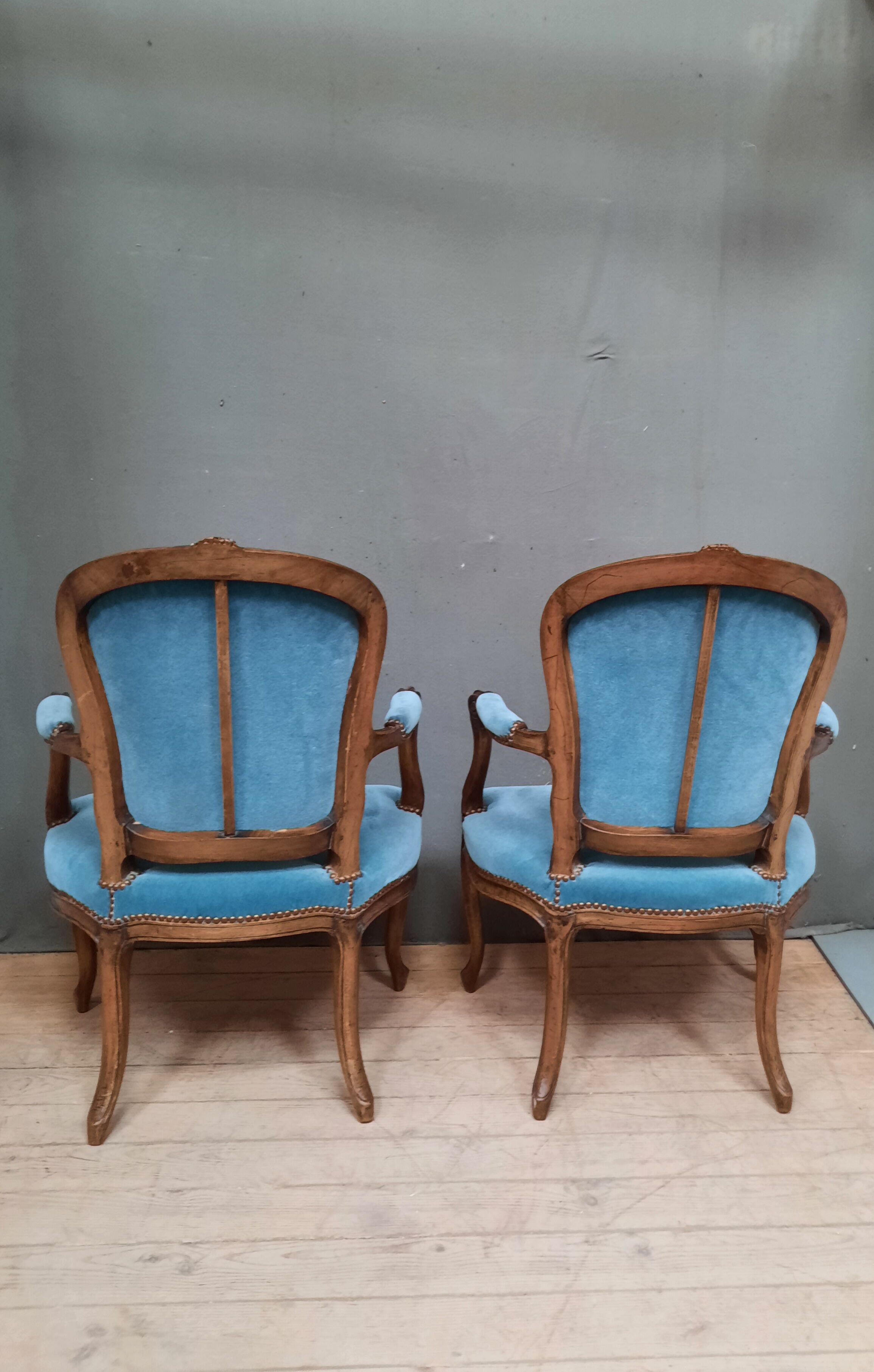 Pair of armchairs from the Louis XV period