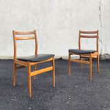 Pair of Scandinavian design chairs, 1960
