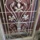 Art Nouveau cast iron grille from the 1900s.