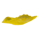 Coupe coquillage en verre murano jaune, luigi mellara, 1970s