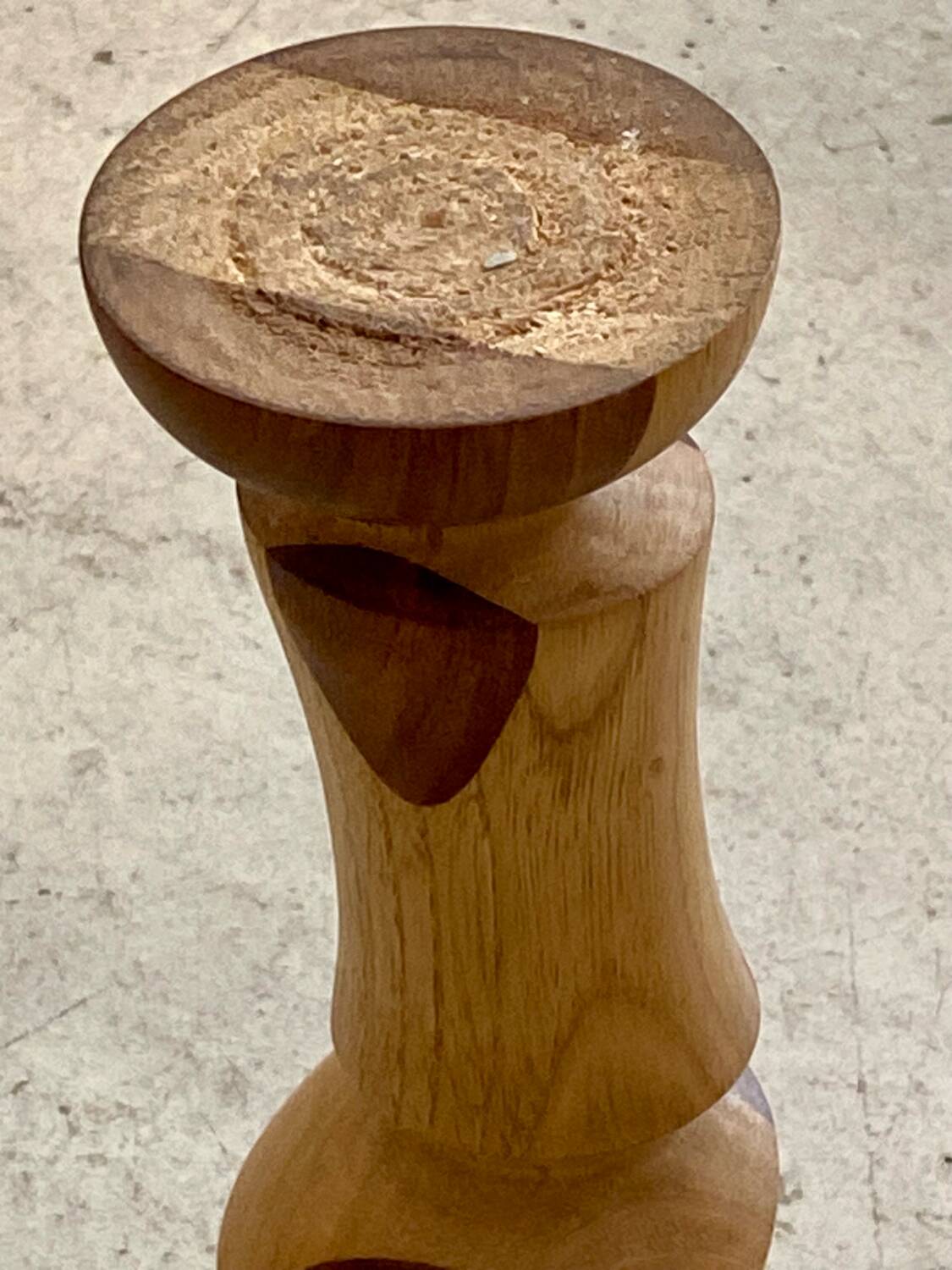 Wooden candle holder