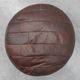 Pouf en cuir patchwork rond, Suisse, années 1970