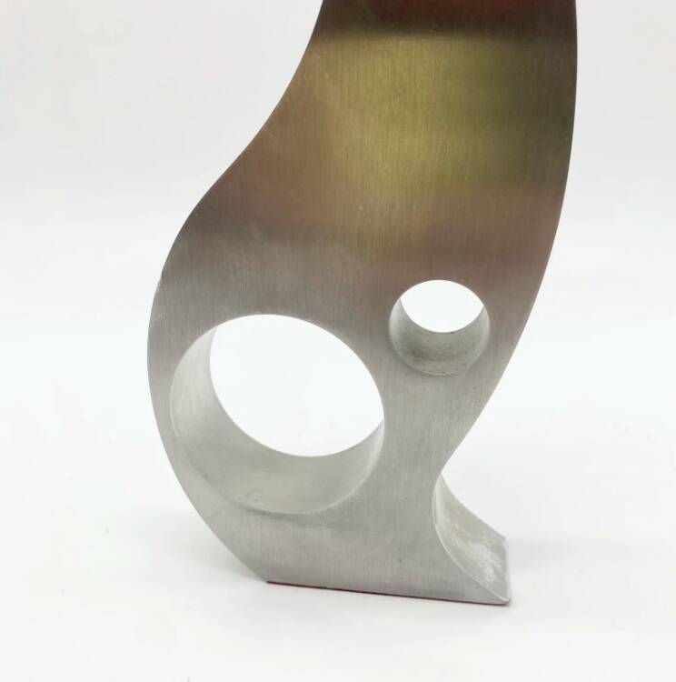 Brushed aluminum "Space Age" candlestick/vase, 1970s
