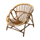 Vintage rattan adult armchair