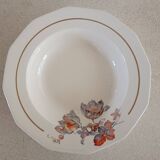 Set of 1 dish and 1 deep dish Badonviller