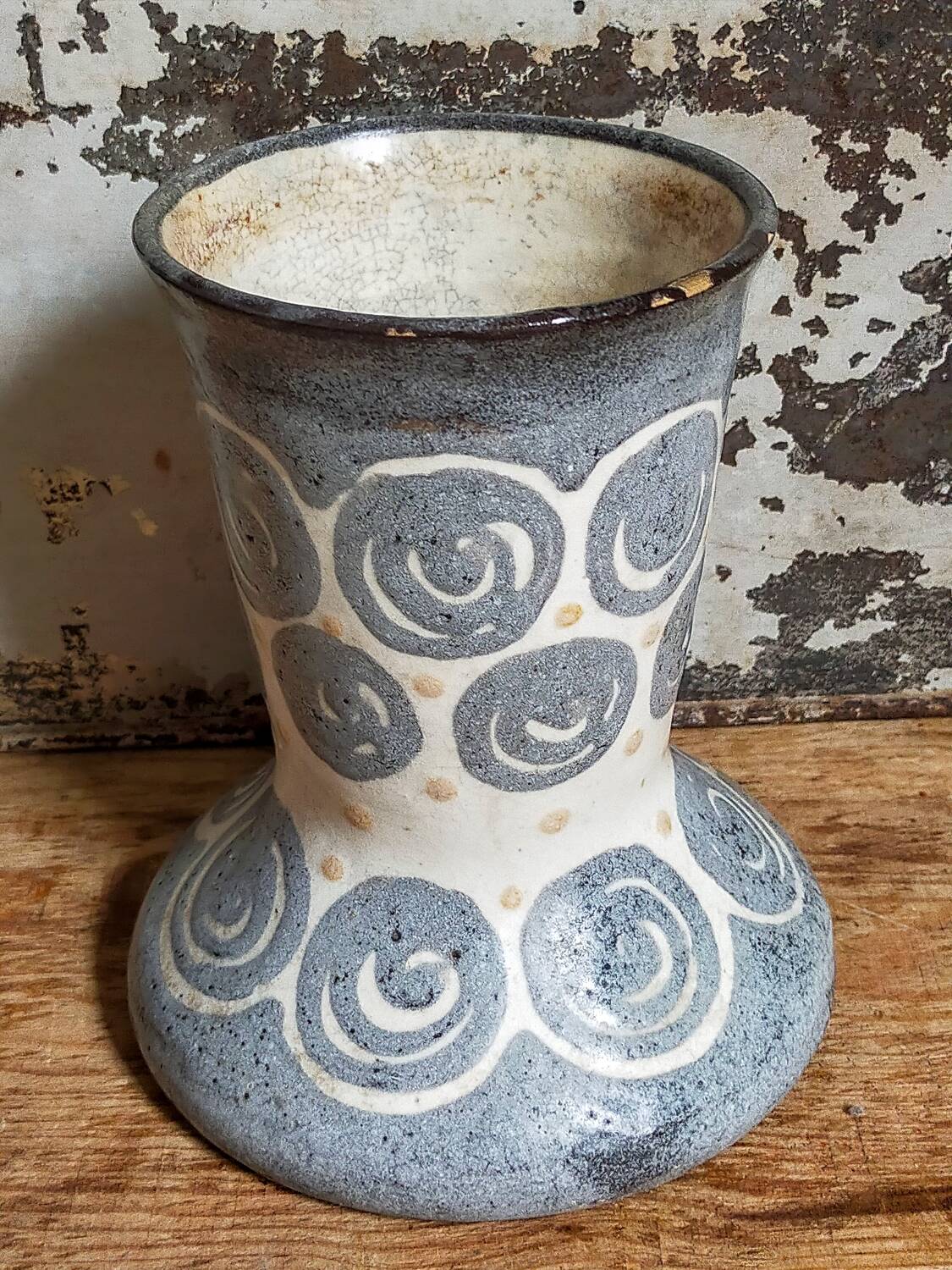 Elchinger fils Art Deco ceramic vase