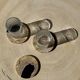 Set of 3 fossilized wood coasters (clear)
