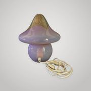 Mushroom table lamp in glass Signed Murano Vetri Italy 70's mushroom l