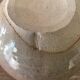 Small round vase soliflore, crackled glazed stoneware, ceramist seal.