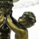 R8X Large figurative platter with cherubs in Art Nouveau style