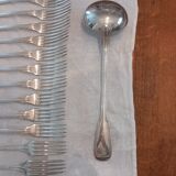 Cutlery set 37 pieces, silver metal