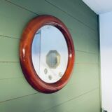 Large round mirror