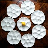 Service oyster plates slurry Gien