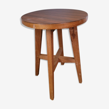 Wooden stool and formica 60's