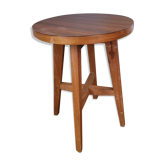 Wooden stool and formica 60's