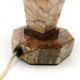 Art Deco stone table lamp, Czechoslovakia, 1930s