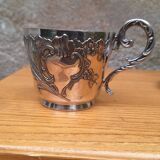 Christofle Gallia silver-plated chocolate cup