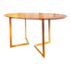 Table ovale en marbre rouge Alicante années 70