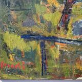 Large Vintage Painting Landscape signed by Svan Grandin (1906- 1982)