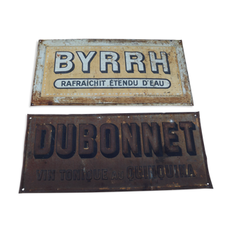 Advertising plates