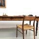 Farm table of 4 metres in solid pine, around 1900.
