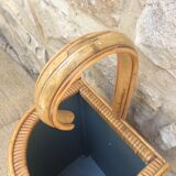 Rattan umbrella holder