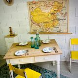 Bistro table feet turned