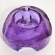 Rare Purple Glass Ashtray - Moser 1960s